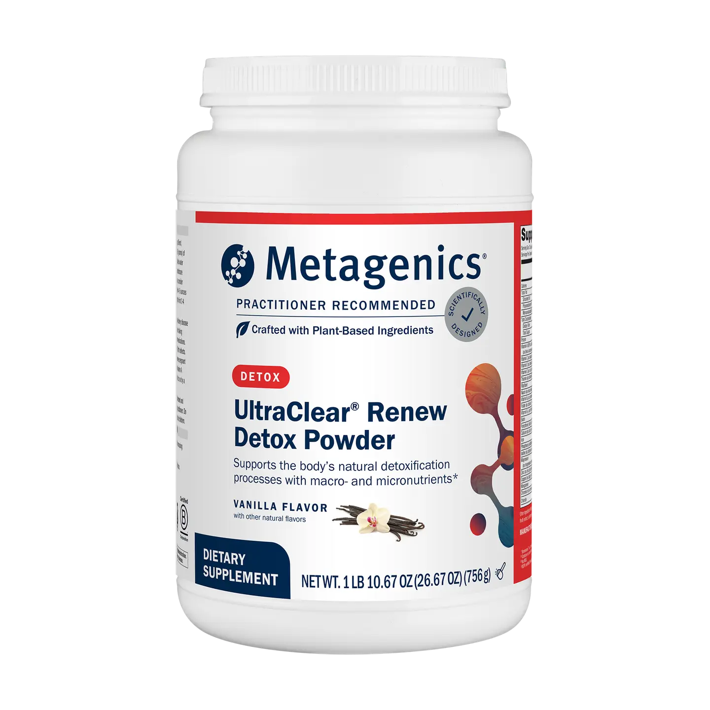 Metagenics UltraClear Renew Detox Powder Vanilla 21 servings