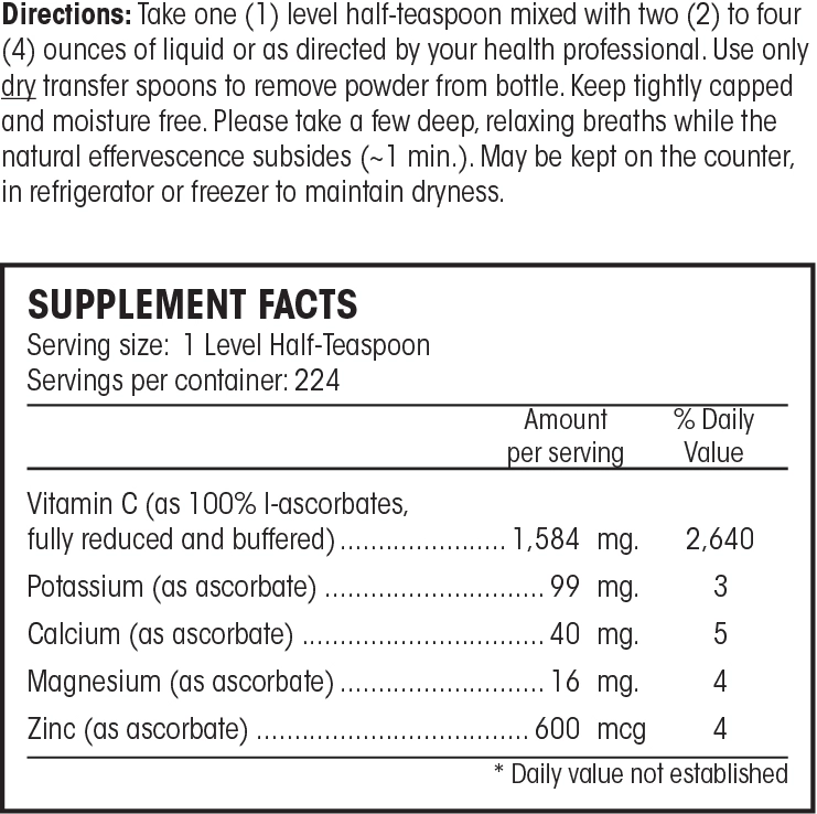 Abundant Immunity Vitamin C Powder 16oz - Image 2